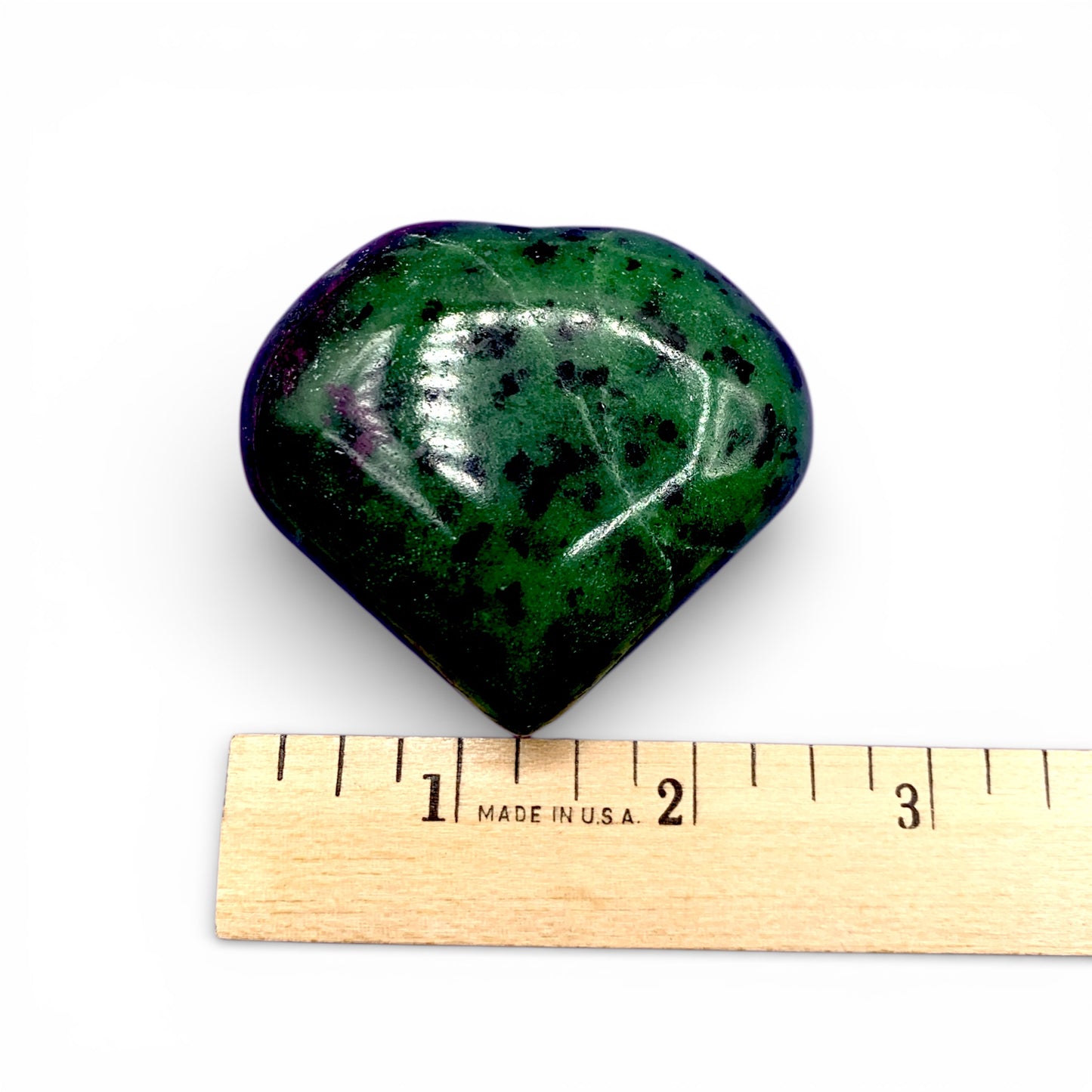 Ruby Zoisite Puffy Heart $80