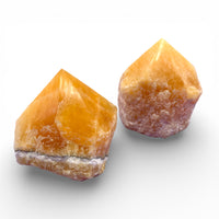 Calcite - Orange Natural Base Point