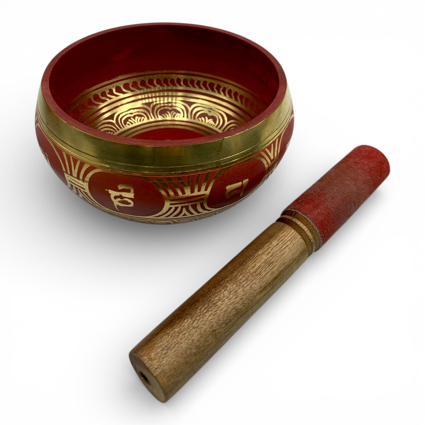 Singing Bowl - Etched Brass 5 - 5.5"
