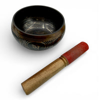 Singing Bowl - Etched Brass 5 - 5.5"