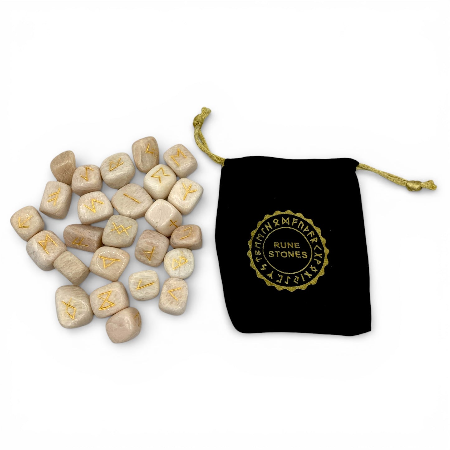 Peach Moonstone - Runes Set $47