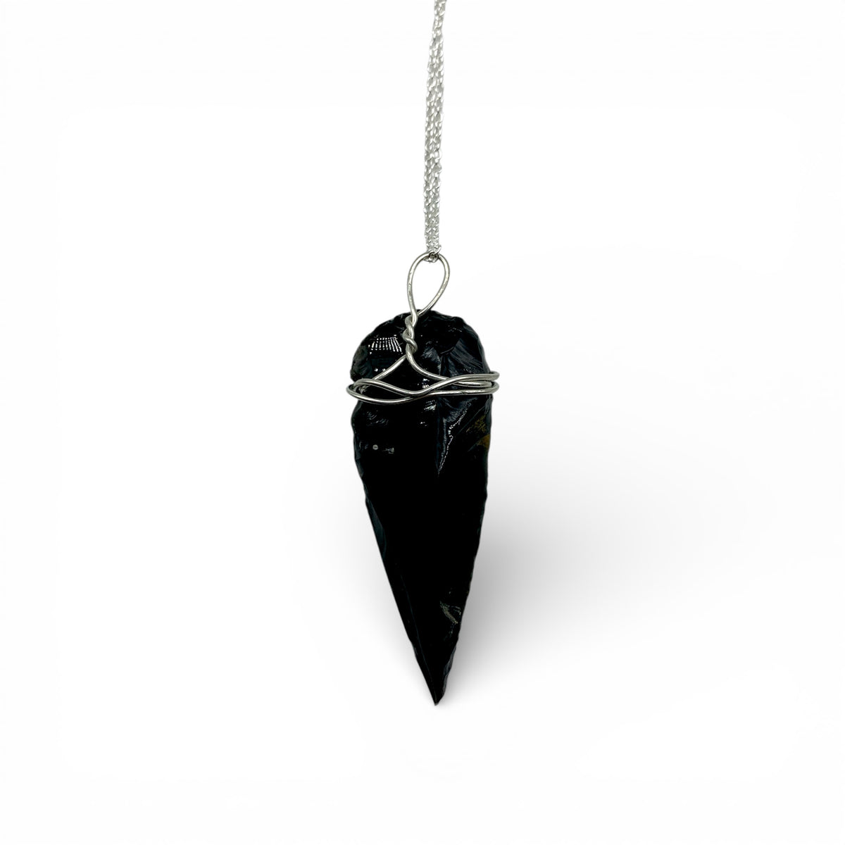 Necklace - Obsidian Arrowhead Point $30 - Happy Soul Online