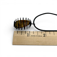 Necklace - Tiger's Eye Black Cage $15