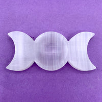 Selenite Bowl Moon Phases $40