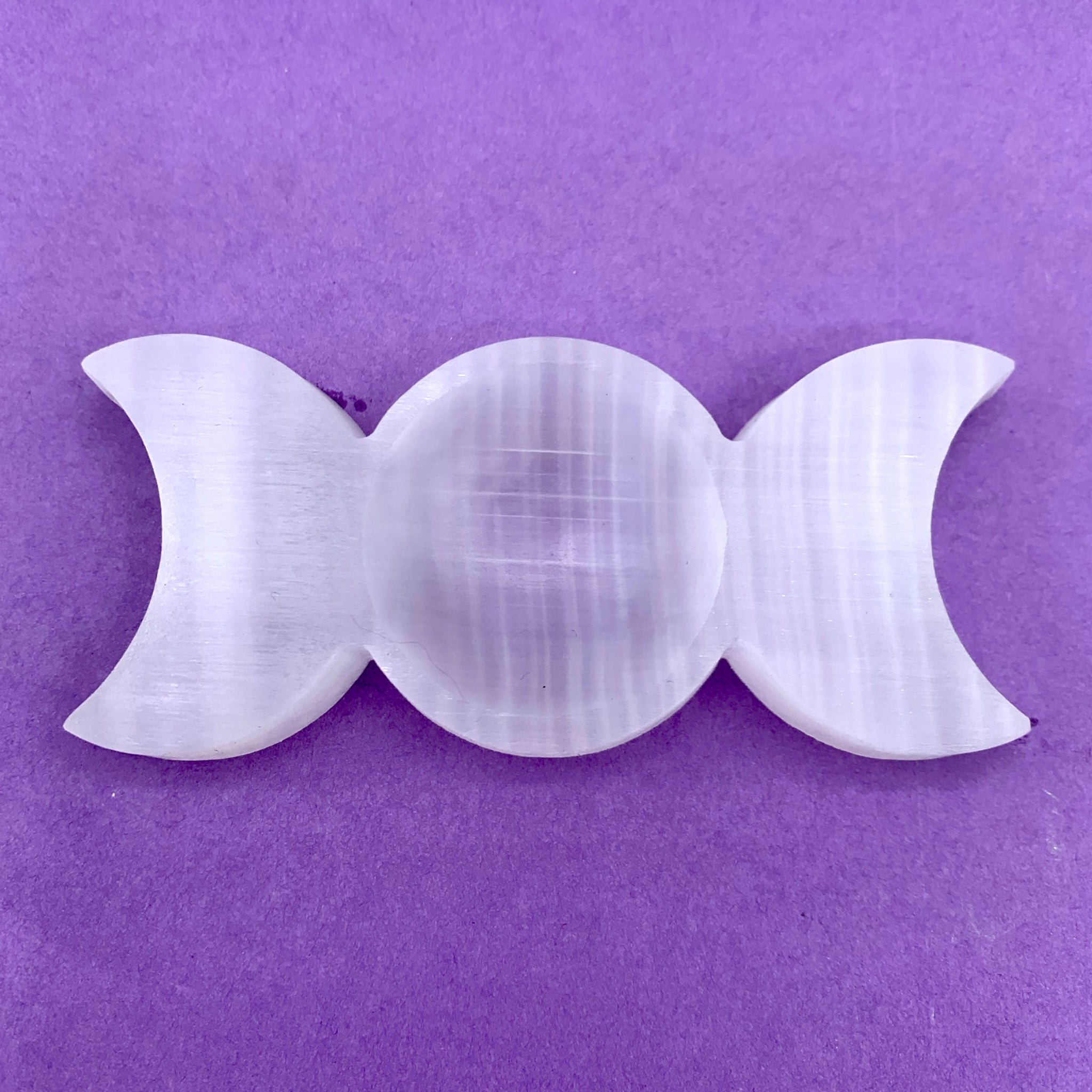 Selenite Bowl Moon Phases $40