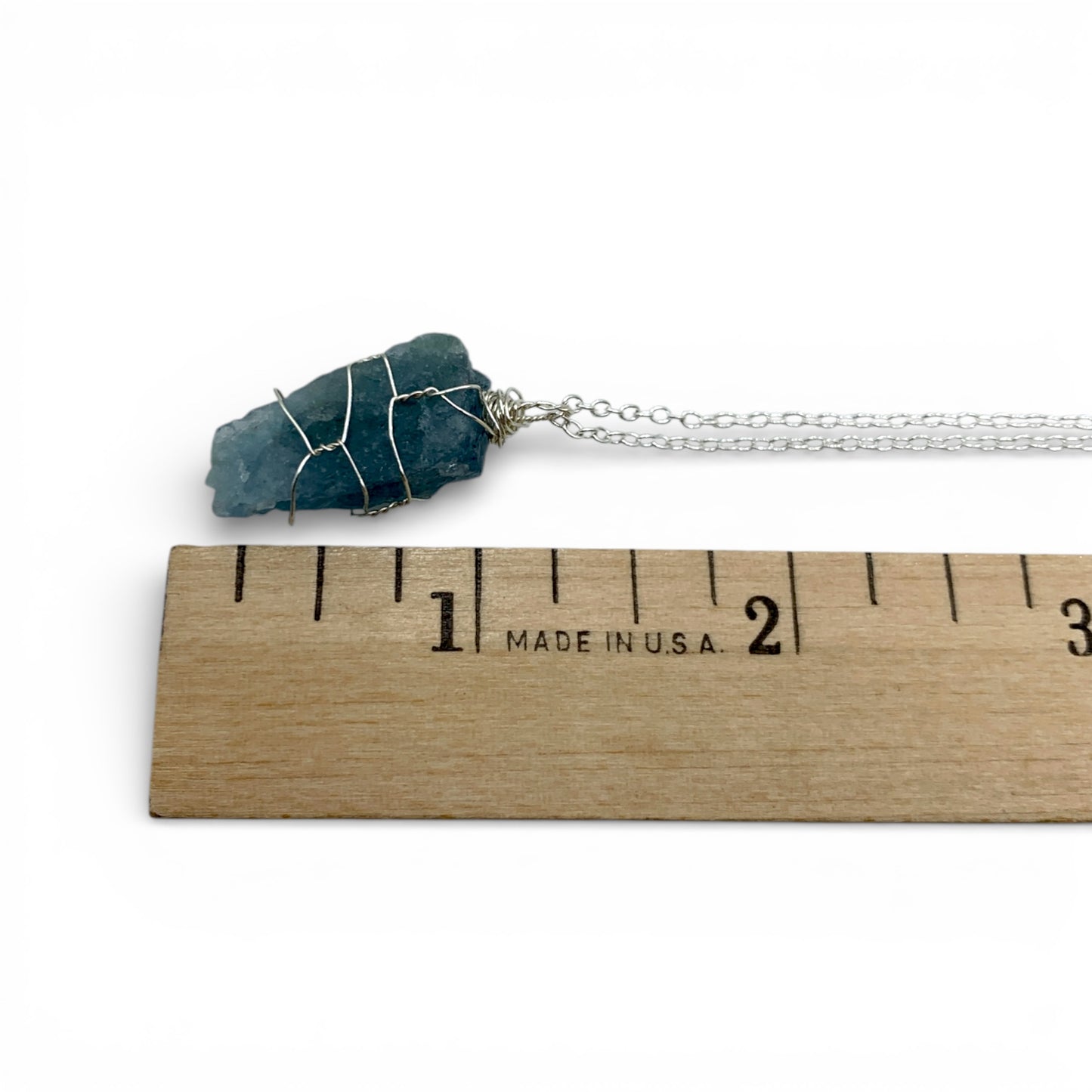 Necklace - Aquamarine Wire Wrapped $40 - Happy Soul Online