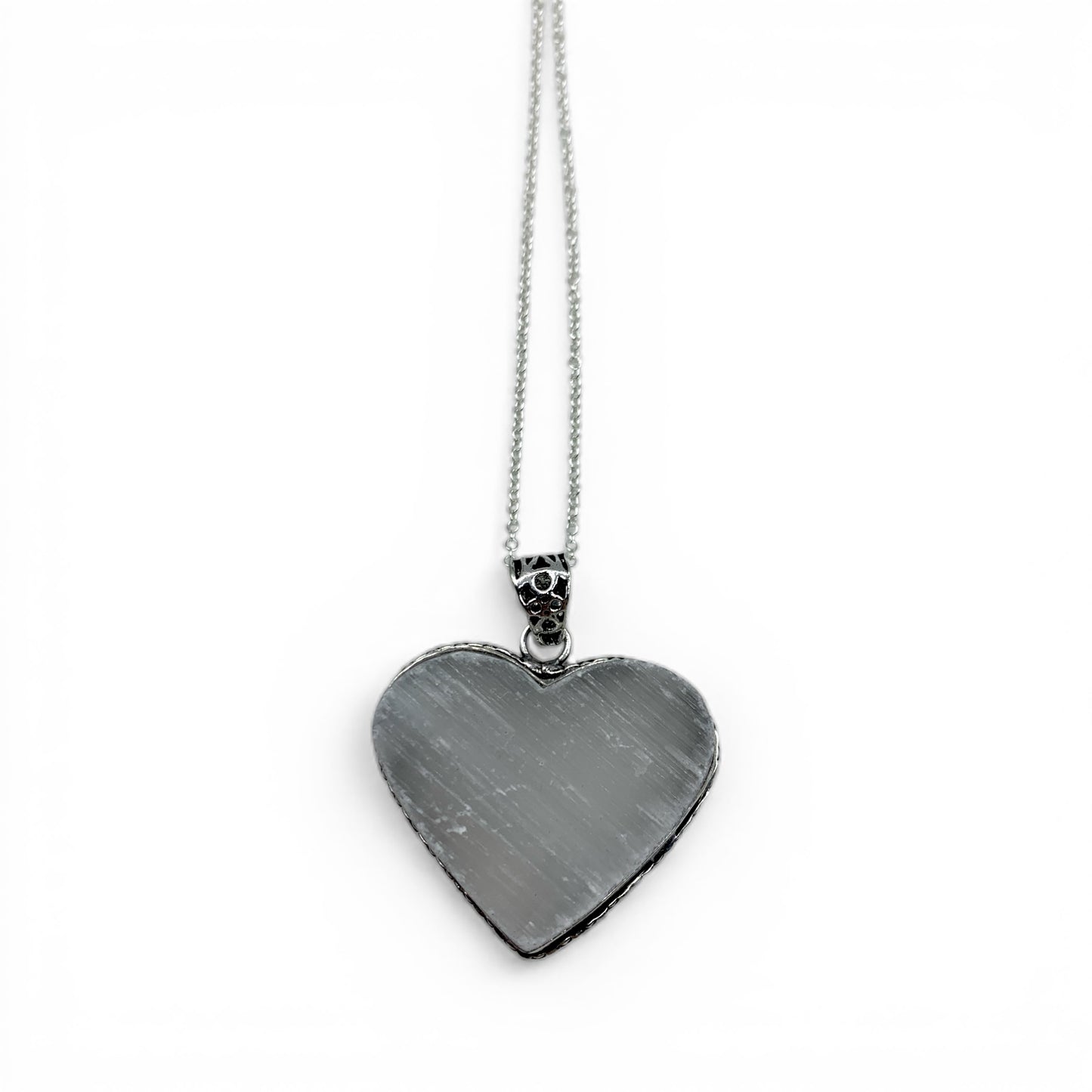 Necklace - Selenite Heart $35
