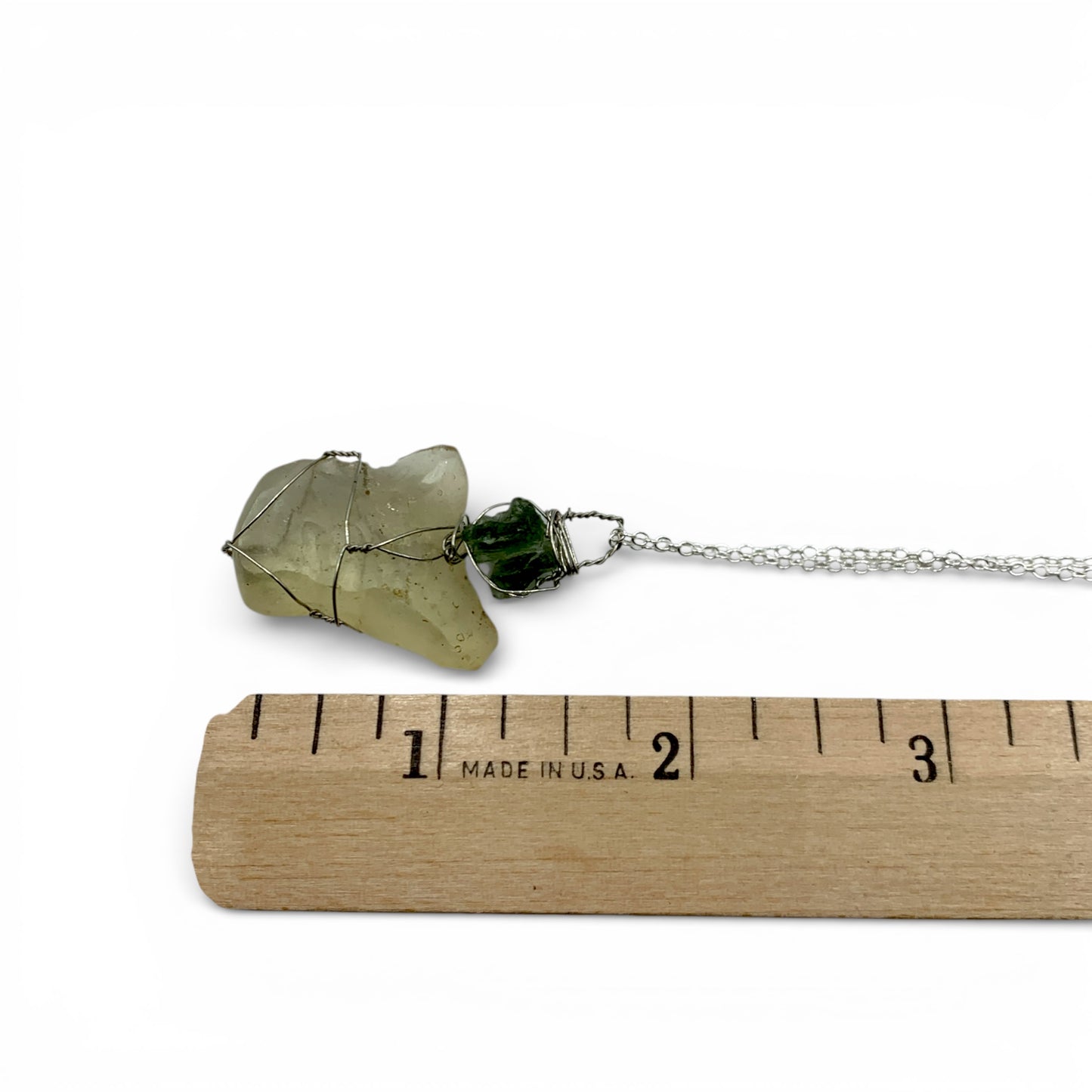Necklace - Moldavite and Libyan Tektite "Out of this World"