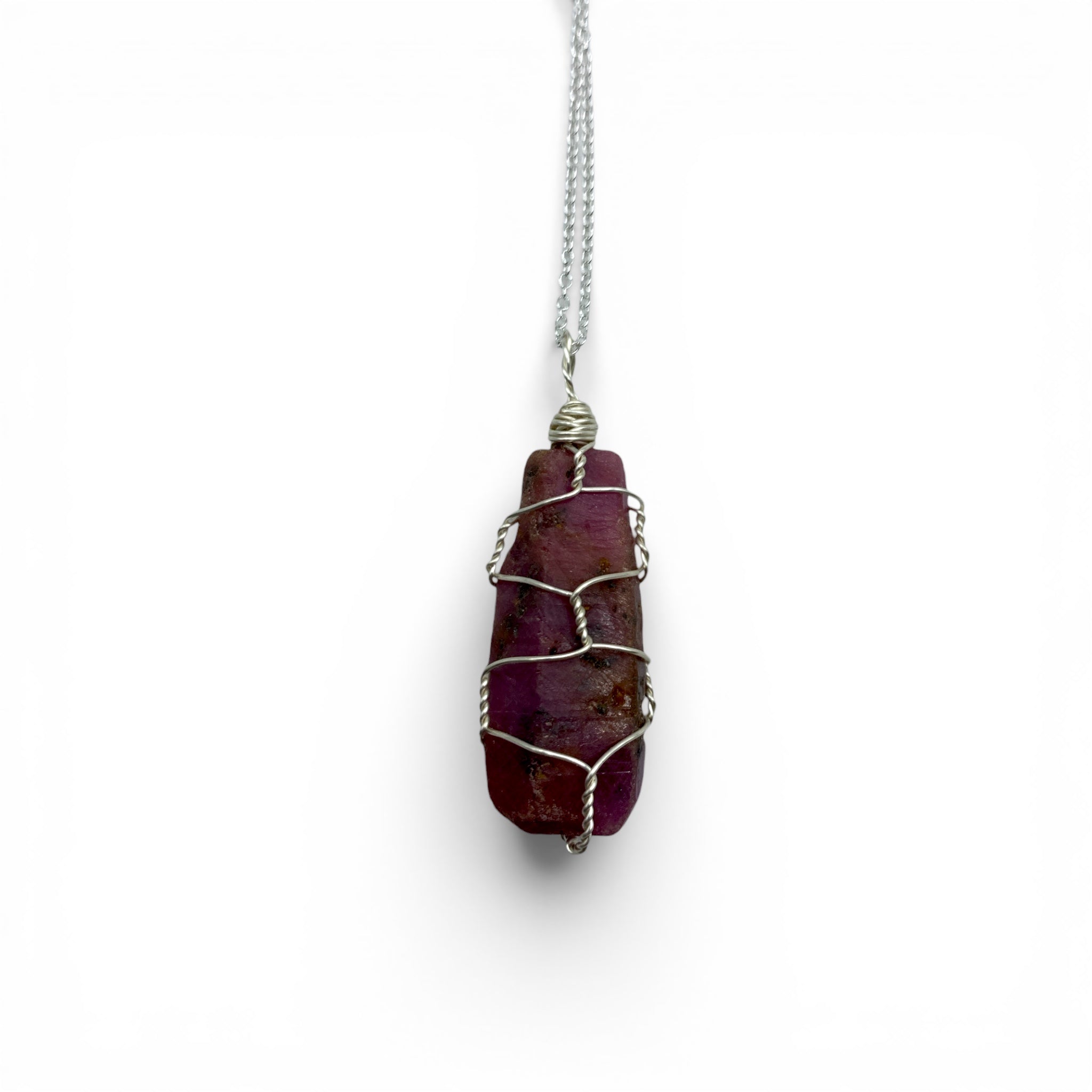 Necklace - Ruby Wrapped $35