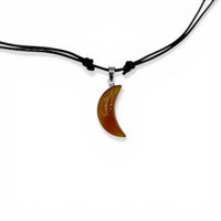 Necklace - Carnelian Crescent Moon $30