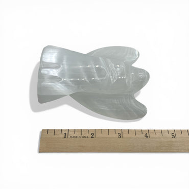 Selenite Angel Lamp White $60