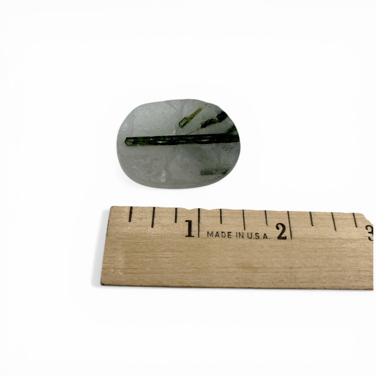 Tourmaline - Green in on matrix (polished)