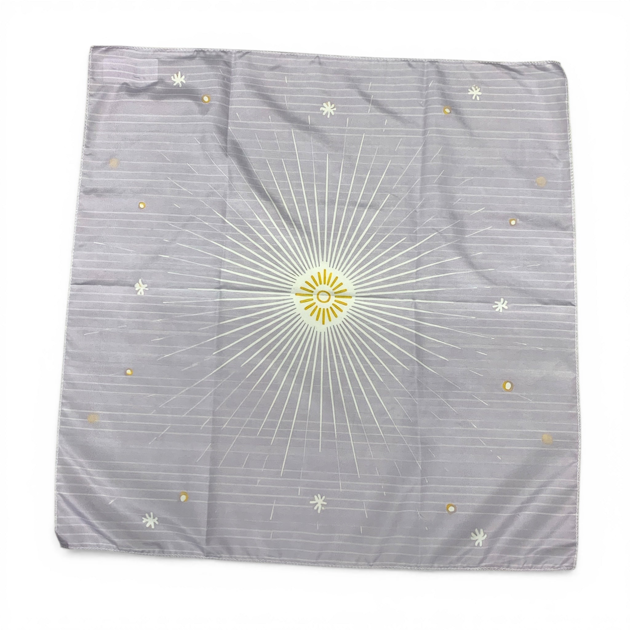 Crystal Grid Tapestry - Light Purple Stars