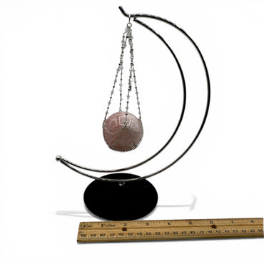 Rose Quartz Mystical Sphere - Stand $140
