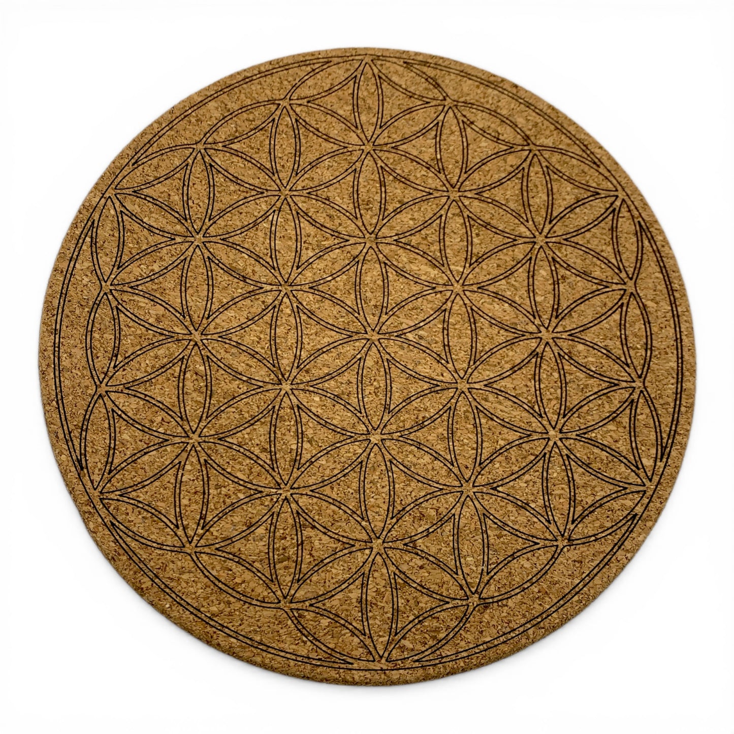Crystal Grid - Cork - Flower of life
