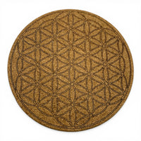 Crystal Grid - Cork - Flower of life