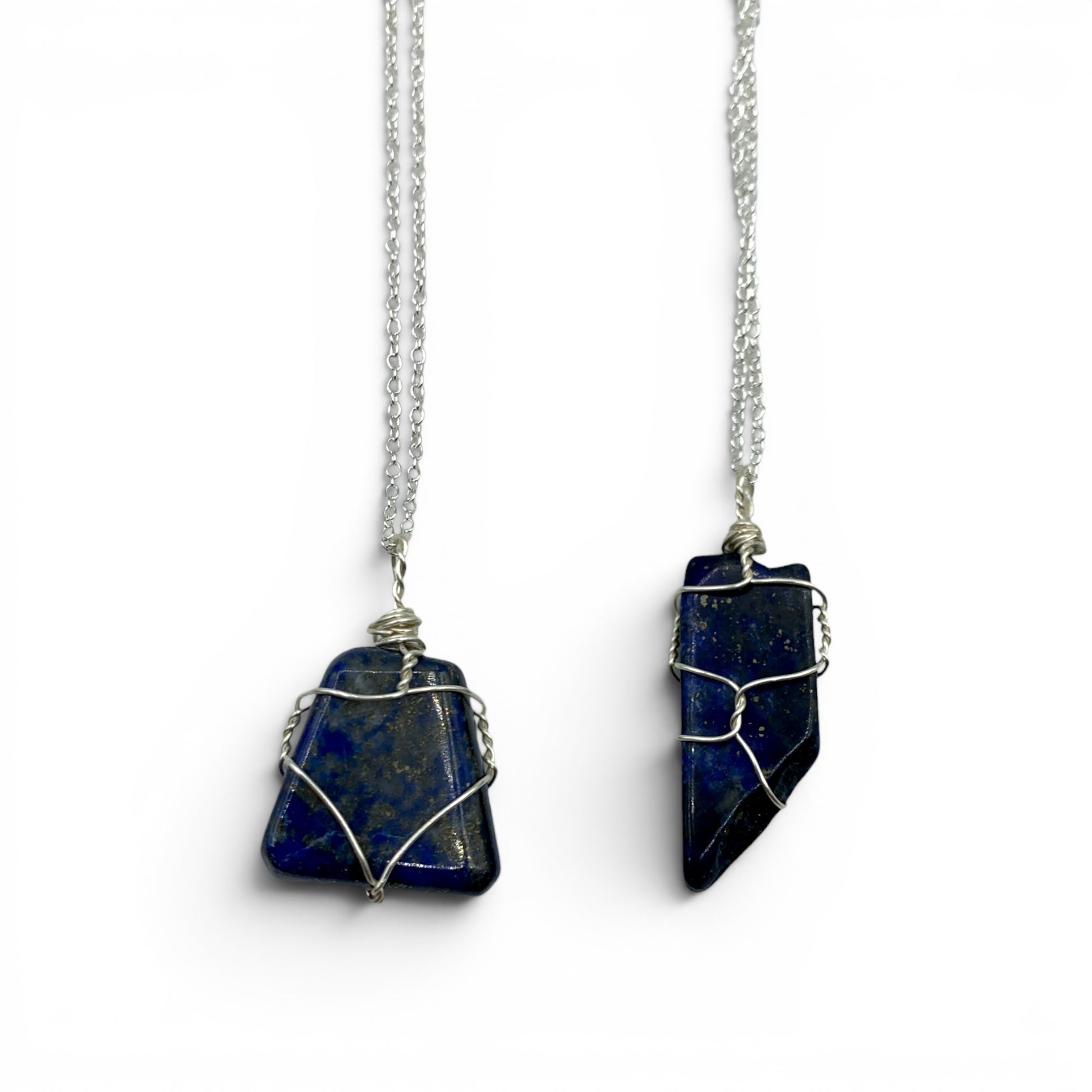 Necklace - Lapis Lazuli Wire Wrapped $30 - Happy Soul Online