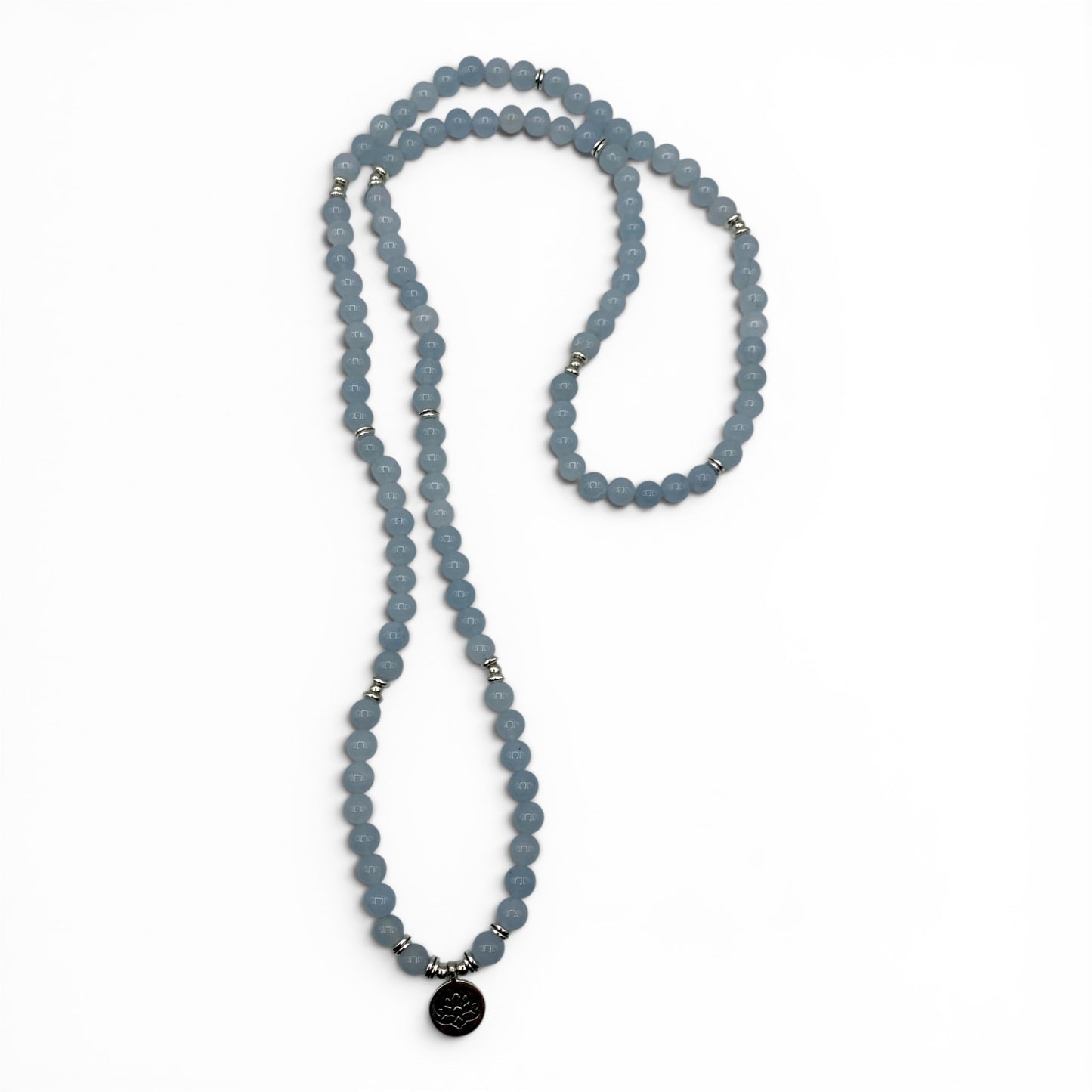 Mala - Chalcedony (Blue) $50
