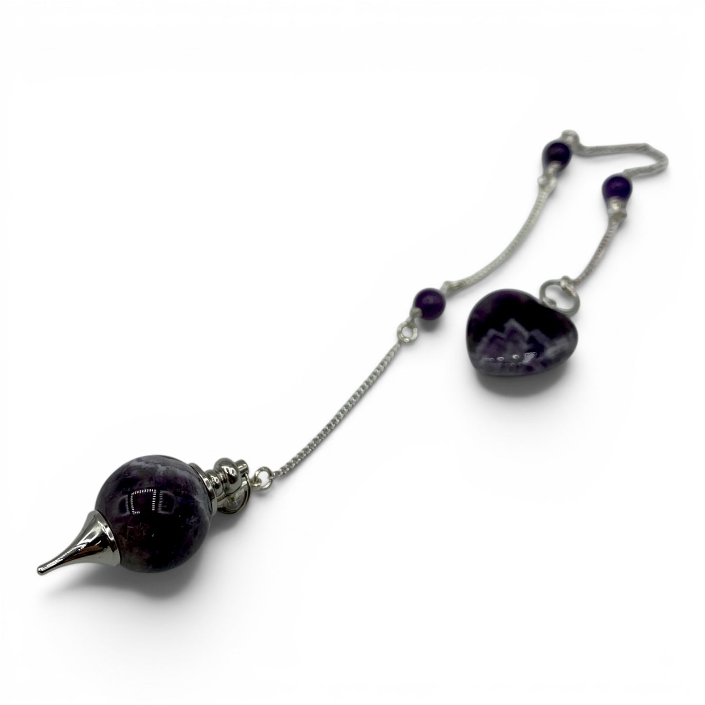 Pendulum - Chevron Amethyst Round $35