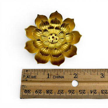 Incense Holder - Gold Lotus