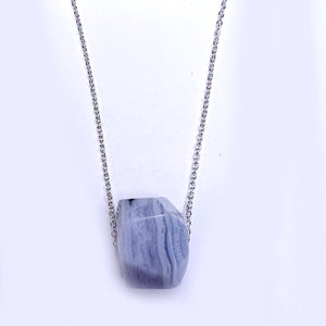 Necklace - Agate Blue Lace $30