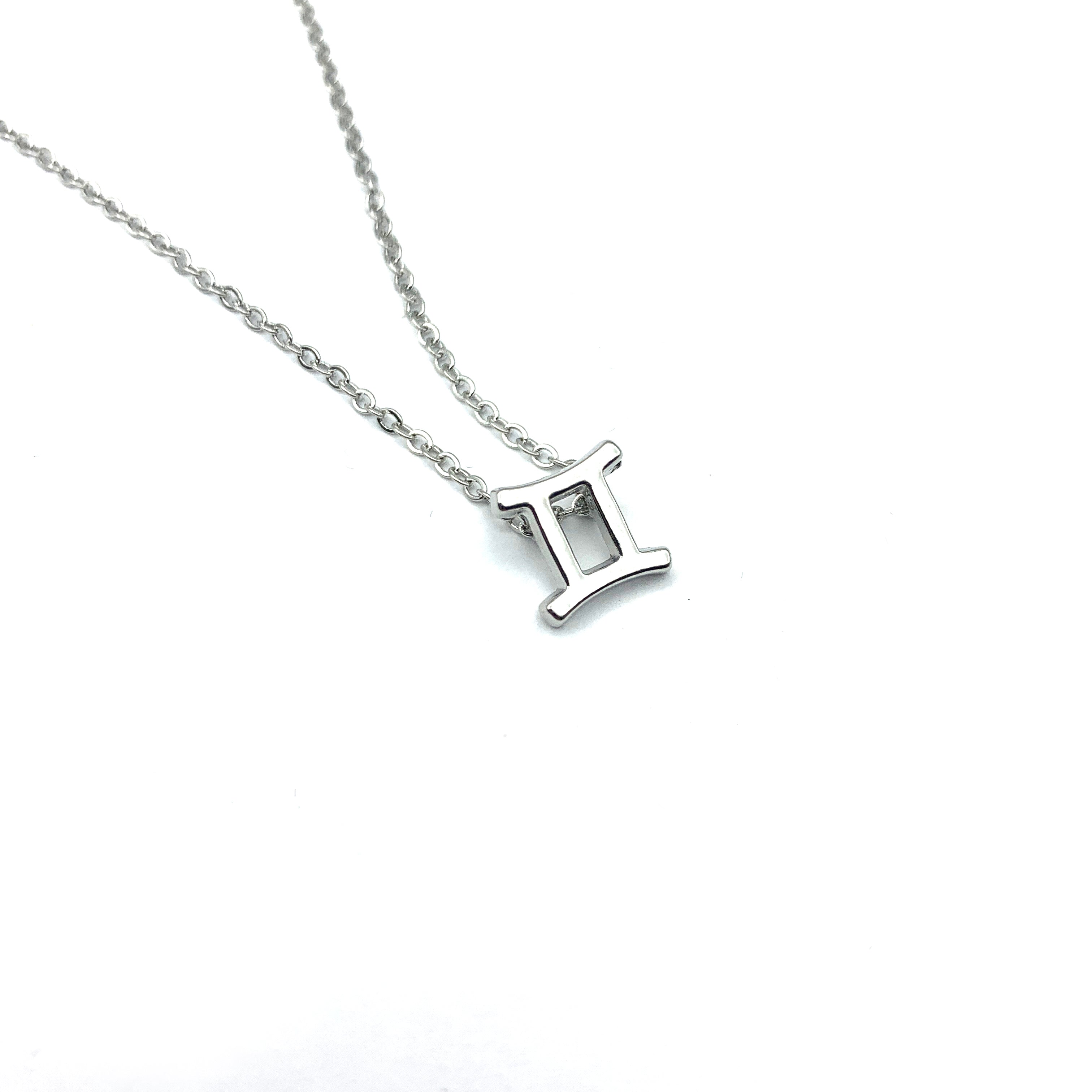 Necklace - Zodiac Symbol Gemini 12"