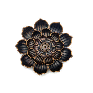Incense Holder -  Lotus Flower Metal