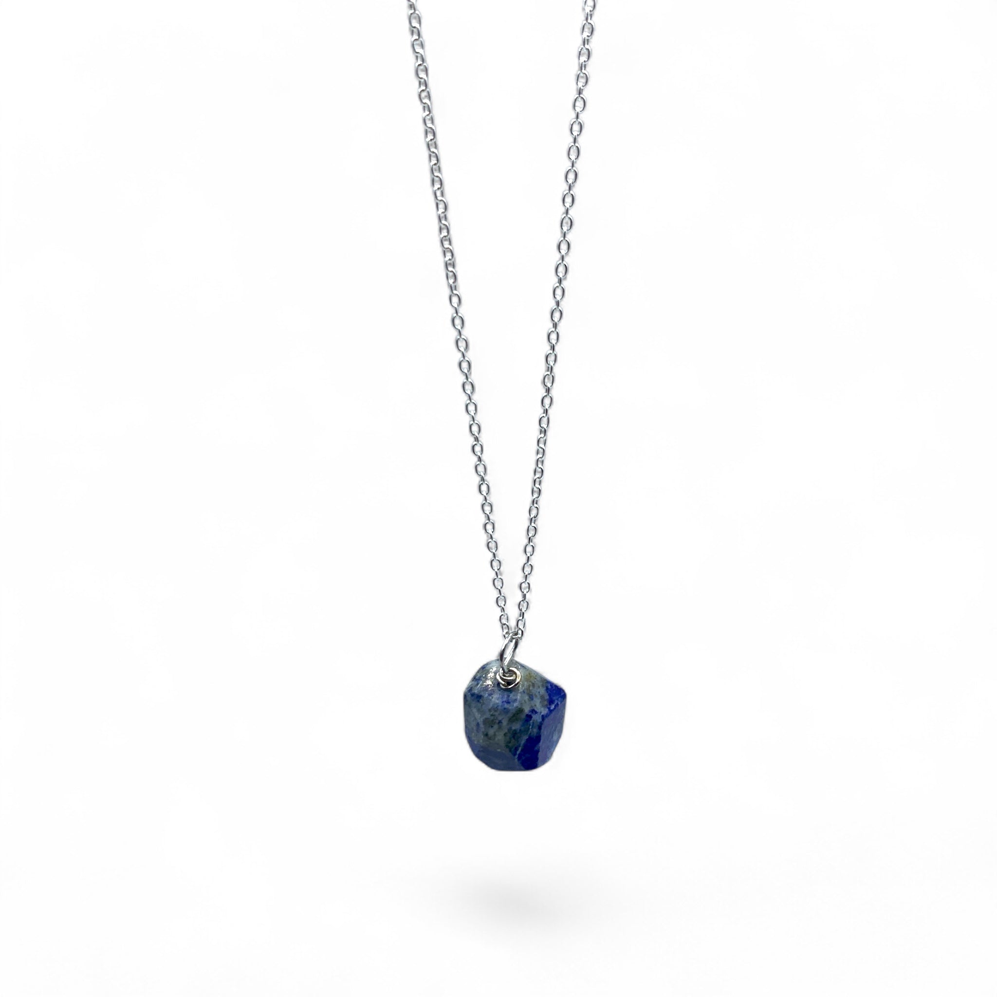 Necklace - Lapis Lazuli Hexagon $30