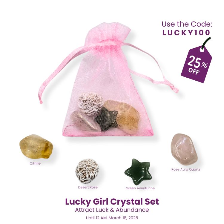 Lucky Girl Crystal Set | Attract Luck & Abundance