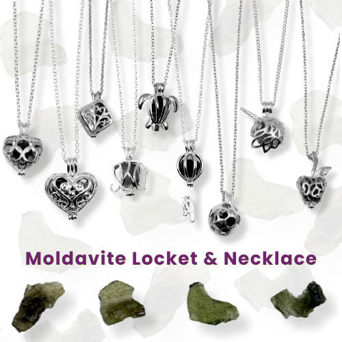 Moldavite Locket & Necklace – A Cosmic Key to Transformation