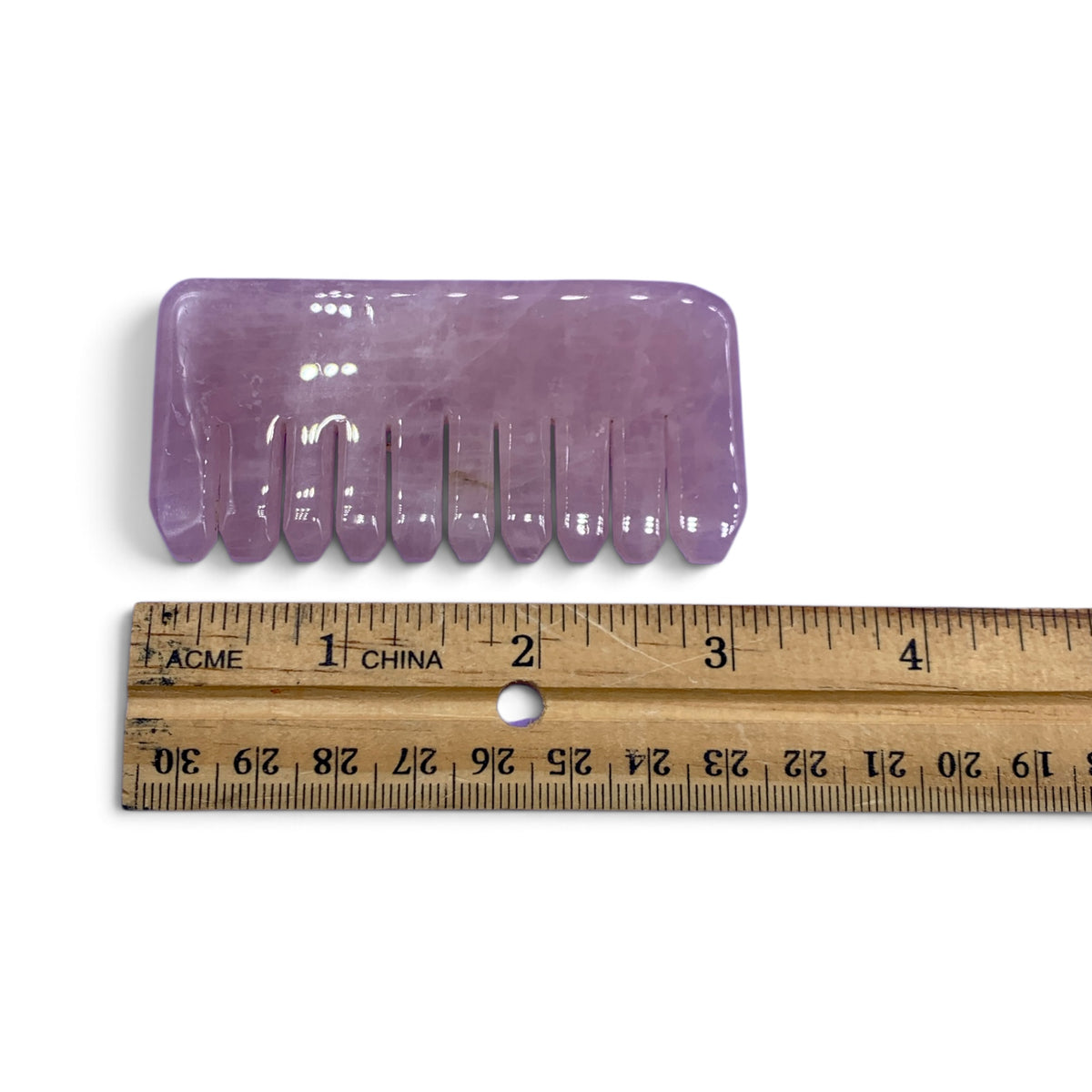 Rose Quartz Comb & Massage Tool