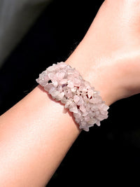 Bracelet - Rose Quartz Web $50