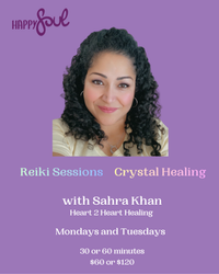 Reiki or Crystal Healing Sessions with Sahra