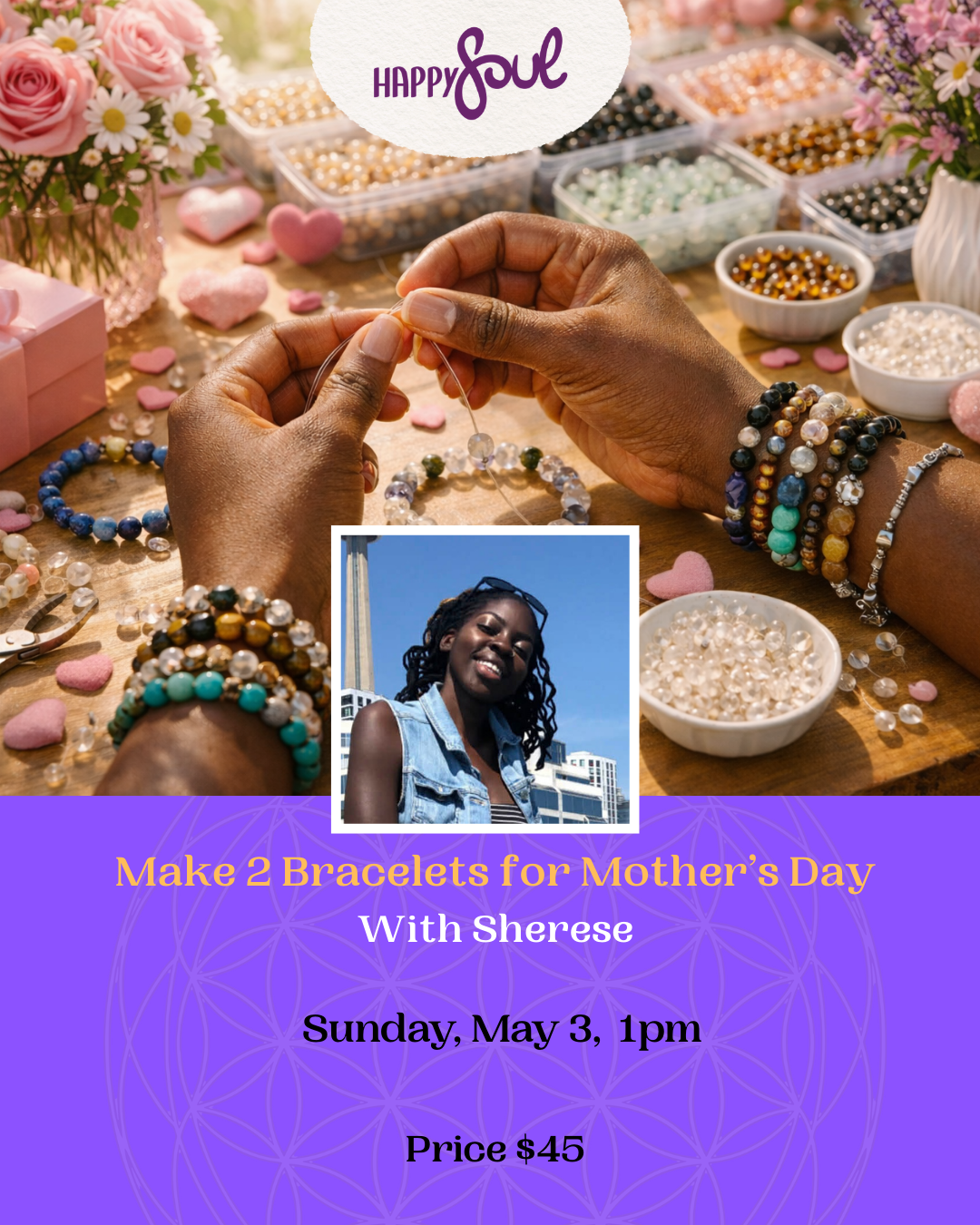 Make 2 Mother's Day Bracelets with  Sherese - May 3rd, 2026