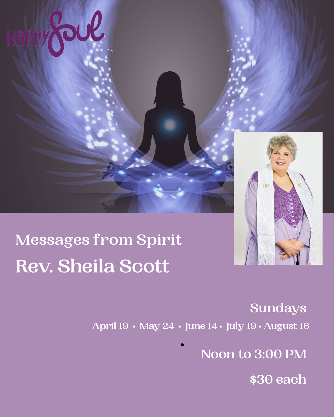 Messages from Spirit, Monthly with Rev. Sheila Scott