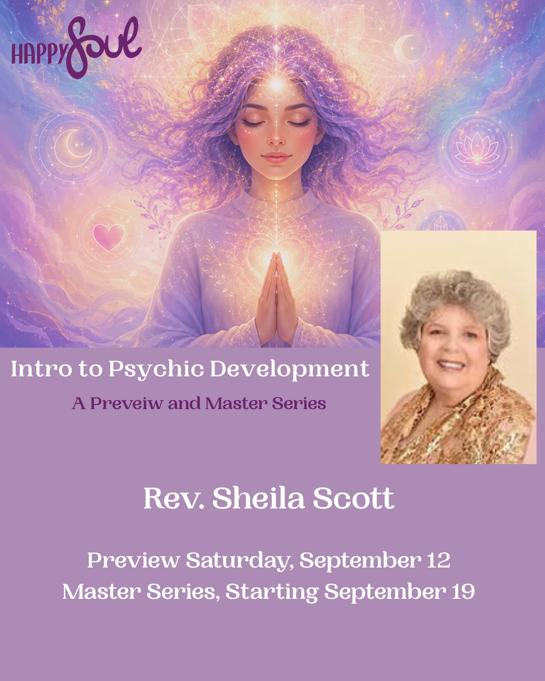 Psychic Development: A Guided Preview - with Rev. Sheila Scott  September 2026