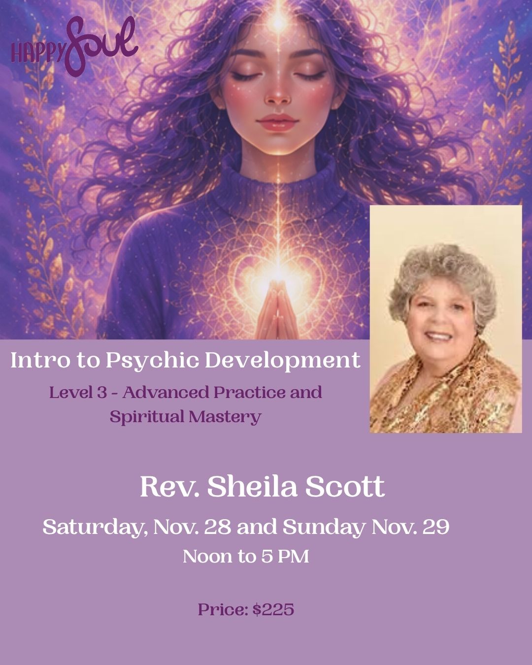 Psychic Development Level 3: Advanced Practice & Spiritual Mastery - Nov. 2026