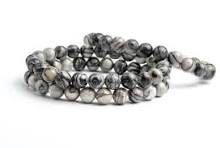 Bracelet - Black Web Jasper 8mm