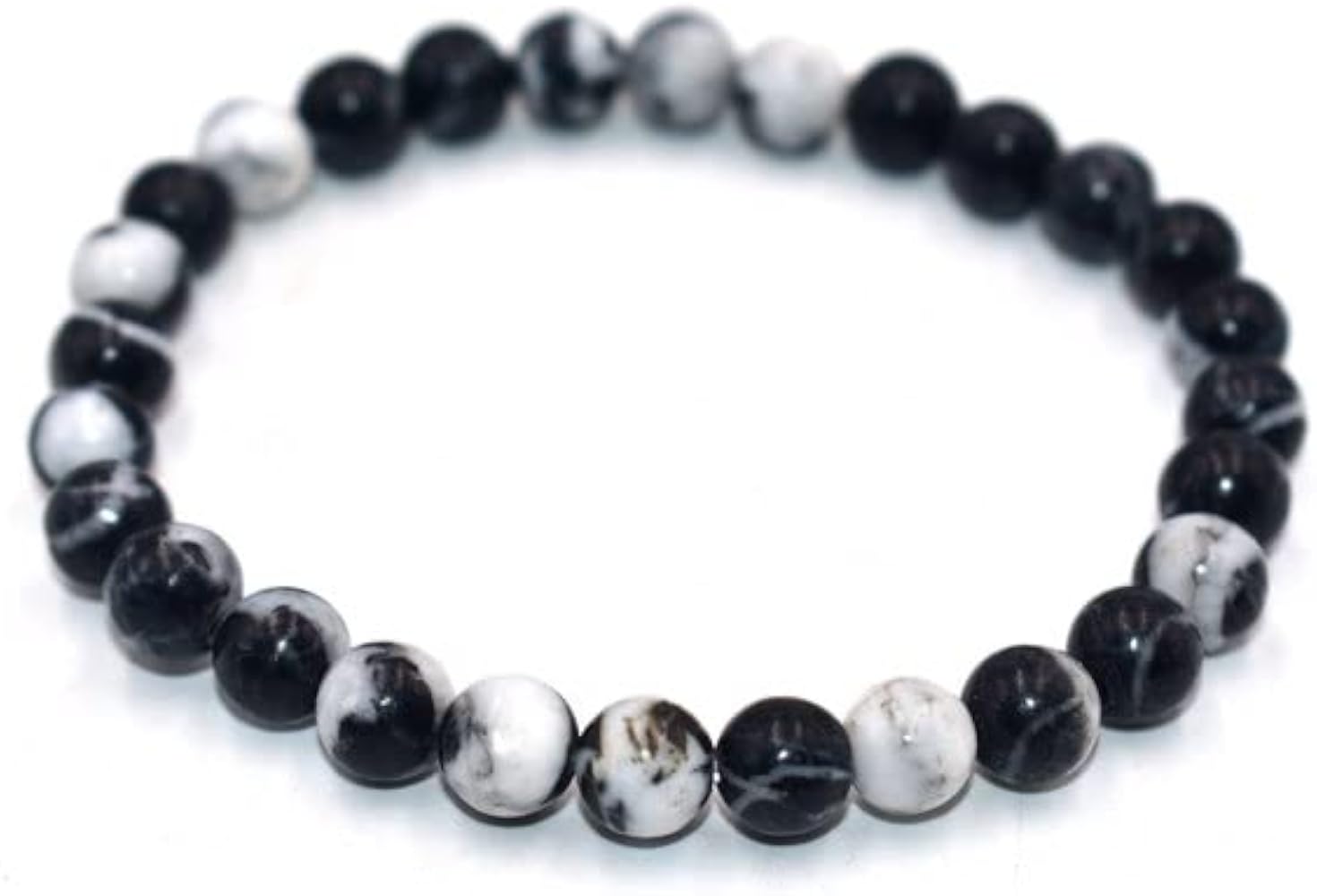 Bracelet - Black Zebra Jasper 8mm