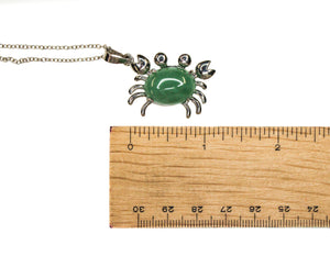 Necklace - Aventurine (Green) Crab $30