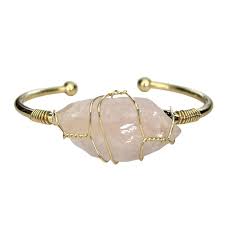 Bracelet - Rose Quartz Wrapped $25
