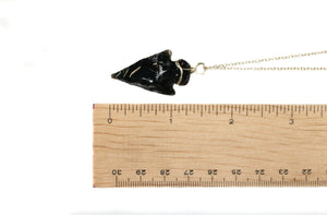 Necklace - Obsidian Arrowhead Point $10