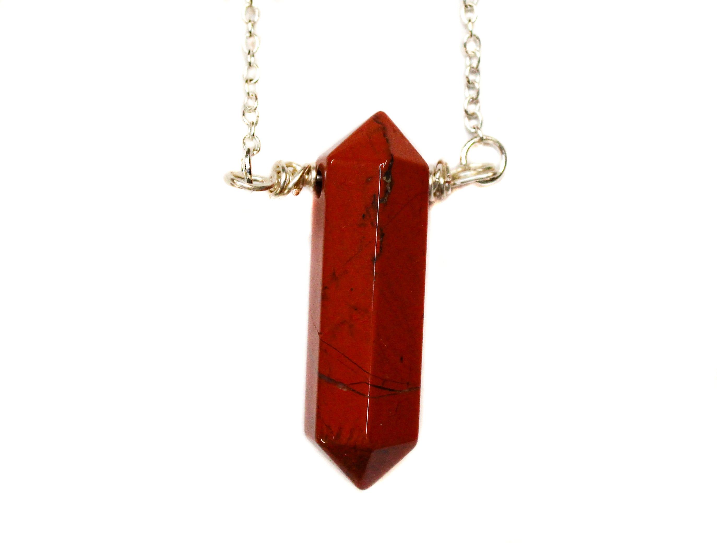 Necklace - Red Jasper Double Terminated