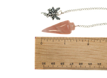 Pendulum - Rose Quartz Fairy Hexagonal