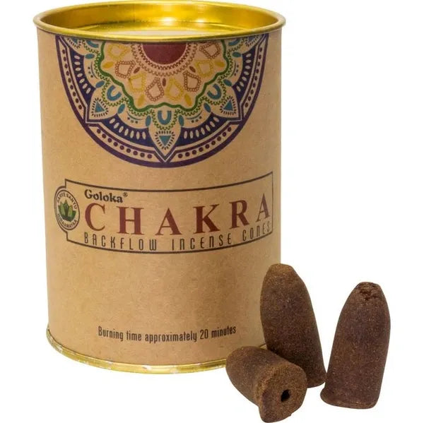 Incense - Chakras Backflow Cones GOLOKA $18