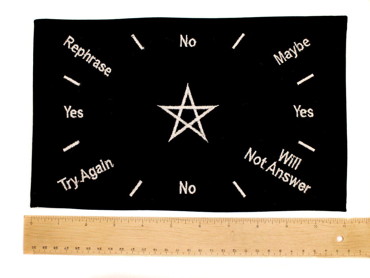 Pendulum Mat - White Pentacle