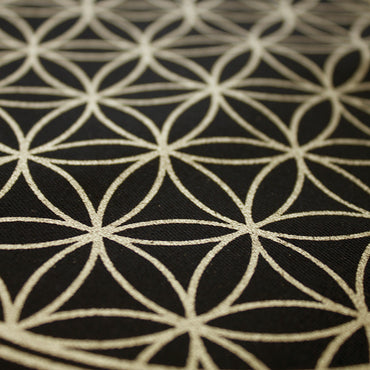 Cloth Flower of Life Grid (Black Cotton) - Happy Soul Online