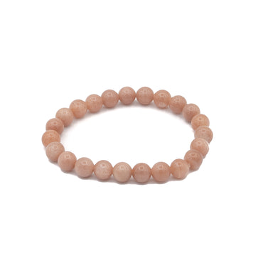 Bracelet - Moonstone Peach 8mm