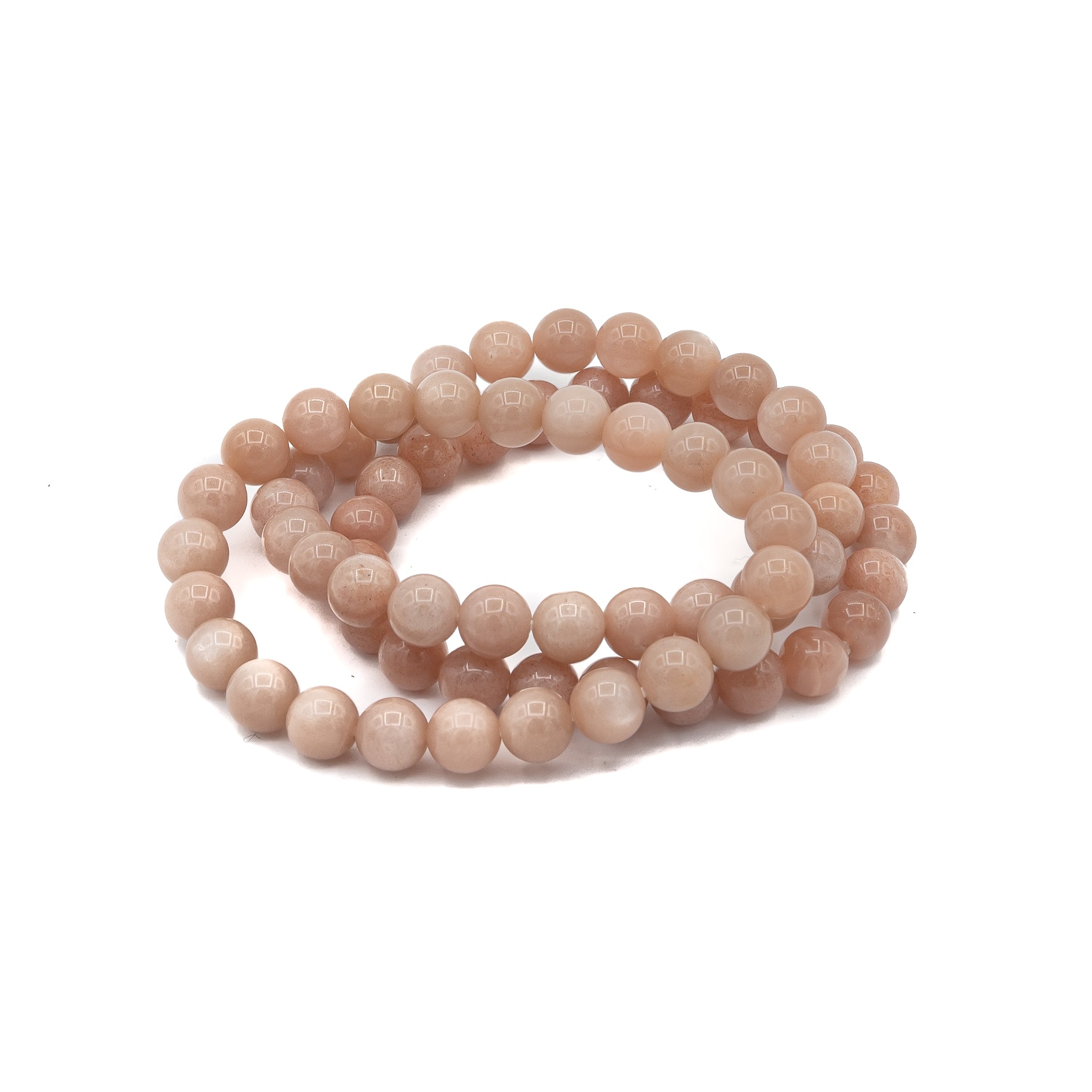 Bracelet - Moonstone Peach 8mm