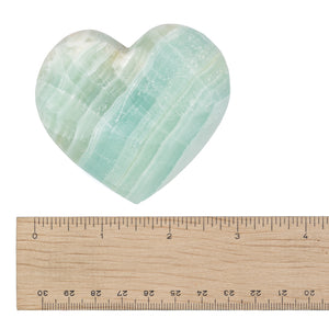 Calcite - Seafoam Green Heart $40